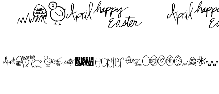 2Peas Easter font